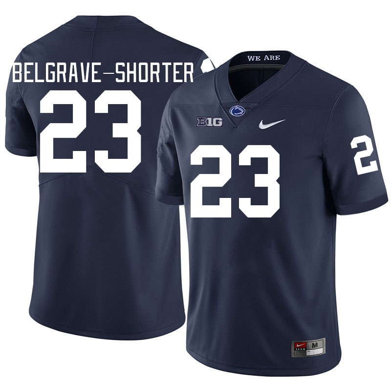 Men #23 Antoine Belgrave-Shorter Penn State Nittany Lions College Football Jerseys Stitched-Navy